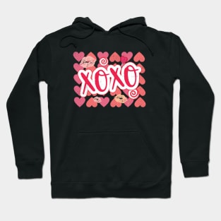 Vintage Valentine's Day XoXo Heart Gift Hoodie